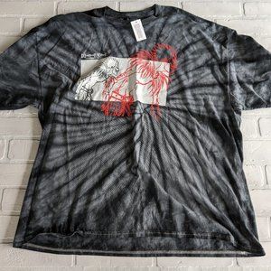Death Note Anime XL Men's Gray T-shirt NEW Graphic Tee Shirt Tie Dye